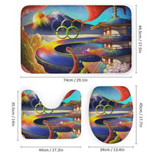 Cargar imagen en el visor de la galería, Juego de Baño 4 Piezas Personalizable | Cortina Ducha y Alfombras Coral