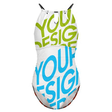 Cargar imagen en el visor de la galería, Traje de baño de una pieza para mujer SDS2004 personalizado con patrón foto texto (impresión de imágenes múltiples)