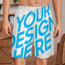 Cargar imagen en el visor de la galería, Pantalones deportivos holgados con cordón para hombre LM133 personalizado con patrón foto texto (impresión de imagen única)