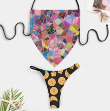 Cargar imagen en el visor de la galería, 2024 Nuevo Traje de baño conjunto de bikini push-up sin tirantes sexy 2 piezas personalizado con logotipo foto y texto (impresión de imágenes múltiples)