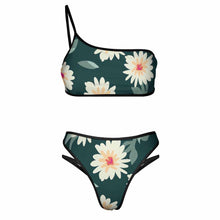 Cargar imagen en el visor de la galería, 2024 nuevo traje de baño de un solo hombro push-up bikini sin tirantes conjunto de 2 piezas personalizado con patrón foto texto (impresión de imagen única)
