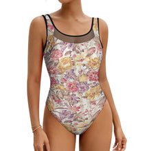 Cargar imagen en el visor de la galería, 2024 NUEVO traje de baño para mujer SDS2006 monokini de una pieza con traje de baño moldeador de tela de malla personalizado con patrón foto texto (impresión de imagen única)