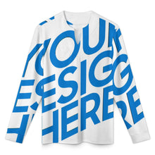 Cargar imagen en el visor de la galería, Camiseta de Seda Fría de Secado Rápido para Hombre con Cuello en V Irregular MWL698 personalizado con patrón foto texto (impresión de imagen única)