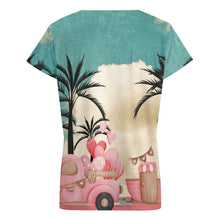 Cargar imagen en el visor de la galería, Camiseta Mujer Cuello V Personalizable VT | Manga Corta | Esencial de Moda