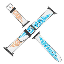 Cargar imagen en el visor de la galería, Correa de Cuero de alta calidad compatible con Apple Watch Band SS1402007 Personalizado Personalizada con Foto, Texto o Logo