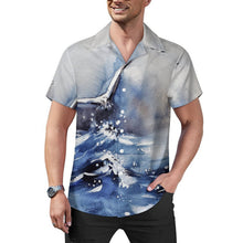 Cargar imagen en el visor de la galería, Camisa Algodón Cuello Cubano Personalizable Manga Corta Hombre