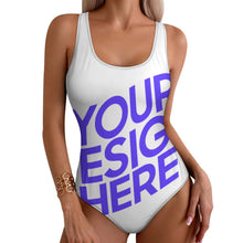 Cargar imagen en el visor de la galería, 2024 nuevo traje de baño de una pieza para mujer SDS2011 personalizado con patrón foto texto (impresión de imagen única)