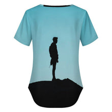 Cargar imagen en el visor de la galería, Camiseta Cruzada Cuello V Personalizable para Mujer | Top Verano