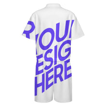 Cargar imagen en el visor de la galería, Mono de manga corta LM427 para hombre personalizado con patrón foto texto (impresión de imagen única)