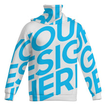 Cargar imagen en el visor de la galería, Sudadera con capucha para hombre RRMZ con toalla facial a prueba de viento personalizado con patrón foto texto (impresión de imagen única)