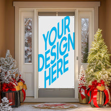 Cargar imagen en el visor de la galería, Banner decorativo para cortina de puerta (vertical) personalizado con patrón foto texto
