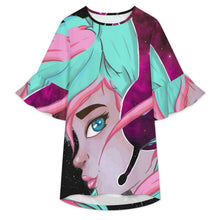 Cargar imagen en el visor de la galería, Vestido Casual Mujer con Manga de Volantes Personalizable