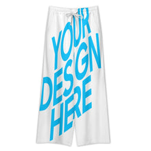 Cargar imagen en el visor de la galería, Pantalones de pierna recta para hombre D7P con cordón personalizado con patrón foto texto (impresión de imagen única)