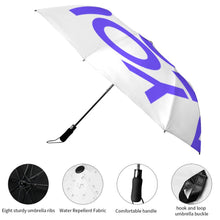 Cargar imagen en el visor de la galería, Paraguas de golf automático Y08 de dos pliegues (interior negro pegado/exterior impreso) personalizado con patrón foto texto