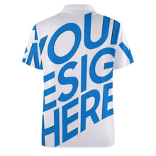 Cargar imagen en el visor de la galería, Polo de Seda Hielo de Verano para Hombre B612 personalizado con patrón foto texto (impresión de imagen única)