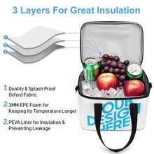 Cargar imagen en el visor de la galería, Bolsa de almuerzo / Bolsa térmica portátil personalizado con patrón foto texto