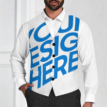 Cargar imagen en el visor de la galería, Chaleco de traje para hombre LTM00296 personalizado con patrón foto texto (impresión de imagen única)