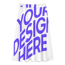 Cargar imagen en el visor de la galería, Falda midi plisada para mujer B17Q personalizado con patrón foto texto