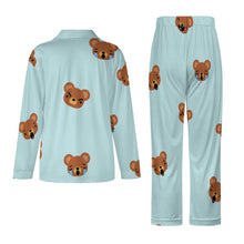 Cargar imagen en el visor de la galería, Pijama con Cuello Cubano Personalizable para Mujer | Set Elegante con Foto