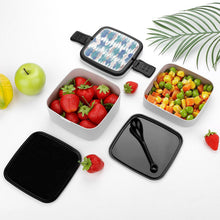 Cargar imagen en el visor de la galería, Fiambrera Bento Personalizada 2 Niveles | Tupper con Asa 1000ml