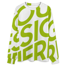 Cargar imagen en el visor de la galería, Conjunto de pijama de manga larga con cuello redondo para niños LM126 personalizado con patrón foto texto (impresión de imagen única)