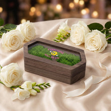 Cargar imagen en el visor de la galería, Caja de Madera para Anillos con Tapa Transparente Personalizable