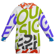 Cargar imagen en el visor de la galería, Sudadera con capucha de gran tamaño para niños MWZXU037 personalizado con patrón foto texto (impresión de imágenes múltiples)