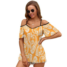 Cargar imagen en el visor de la galería, Camisola Hombros Descubiertos Personalizada | Chiffon Elástico