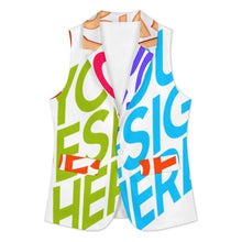 Cargar imagen en el visor de la galería, Chaleco informal y elegante versátil para mujer A22K personalizado con patrón foto texto (impresión de imágenes múltiples)