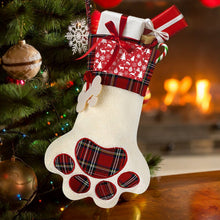 Cargar imagen en el visor de la galería, Calcetín Navideño de Felpa para Perro | Bota con Foto Personalizada