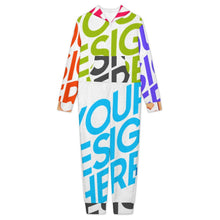 Cargar imagen en el visor de la galería, Mono con capucha de felpa elegante para niños y niñas LTWY87 con nombre personalizado con patrón foto texto (impresión de imágenes múltiples)