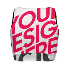 Cargar imagen en el visor de la galería, Sujetador de yoga y fitness con cremallera frontal para mujer SDS2007 personalizado con patrón foto texto (impresión de imágenes múltiples)