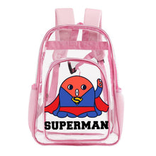 Cargar imagen en el visor de la galería, Mochila Transparente PVC con Bolsillo de Red Personalizable