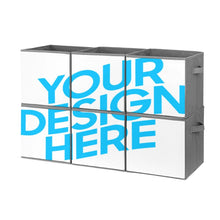 Cargar imagen en el visor de la galería, 6 cajas de almacenamiento plegables personalizado con patrón foto texto