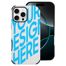 Cargar imagen en el visor de la galería, Funda para móvil de piel sintética para iPhone 16 personalizado con patrón foto texto