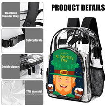 Cargar imagen en el visor de la galería, Mochila Transparente Personalizada de PVC con Bolsillo Lateral de Malla