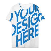 Cargar imagen en el visor de la galería, Camiseta de manga corta con cuello Henley para hombre OMDT09 personalizado con patrón foto texto (impresión de imagen única)