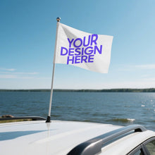 Cargar imagen en el visor de la galería, Bandera para coche personalizado con patrón foto texto