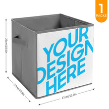 Cargar imagen en el visor de la galería, Caja de almacenamiento plegable de tela Oxford personalizado con patrón foto texto