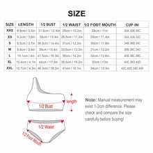Cargar imagen en el visor de la galería, Conjunto de bikini sexy con bustier top de un hombro y braguita de bikini de cintura alta BK2078 personalizado con patrón foto texto (impresión de imágenes múltiples)
