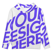 Cargar imagen en el visor de la galería, Sudadera con capucha para niños SDS127 personalizado con patrón foto texto (impresión de imagen única)