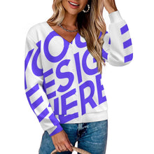 Cargar imagen en el visor de la galería, Cárdigan de mujer LM228 personalizado con patrón foto texto (impresión de imagen única)