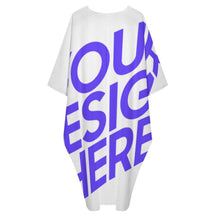 Cargar imagen en el visor de la galería, Vestido de Mujer Talla Grande C13Q personalizado con patrón foto texto (Estilo Sencillo)