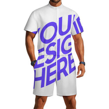 Cargar imagen en el visor de la galería, Mono de manga corta LM427 para hombre personalizado con patrón foto texto (impresión de imagen única)