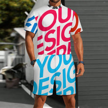 Cargar imagen en el visor de la galería, Mono de manga corta LM427 para hombre personalizado con patrón foto texto (impresión de imágenes múltiples)