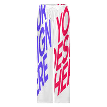 Cargar imagen en el visor de la galería, Pantalones de pijama sueltos con cordón para hombre LM071 talla S-5XL personalizado con patrón foto texto (impresión de imágenes múltiples)