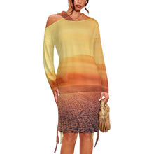 Cargar imagen en el visor de la galería, Vestido-Sudadera Personalizado con Hombros Descubiertos | Regalo Mujer