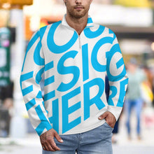 Cargar imagen en el visor de la galería, Camiseta polo deportiva para hombre LM111 personalizado con patrón foto texto (impresión de imagen única)