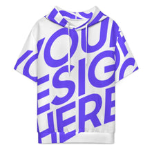 Cargar imagen en el visor de la galería, Sudadera unisex de manga corta LM250 personalizado con patrón foto texto (impresión de imagen única)