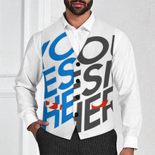 Cargar imagen en el visor de la galería, Chaleco de Traje para Hombre LTM00296 personalizado con patrón foto texto (impresión de imágenes múltiples)